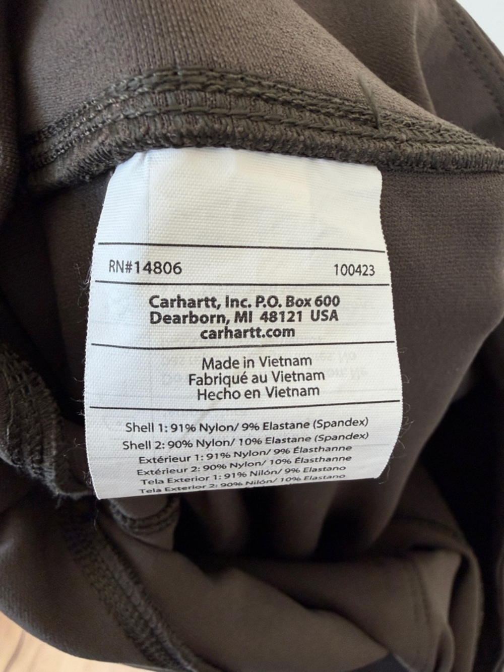 Carhartt Fitted Force Women’s Stretch Pants Short Outdoor Workwear Athletic - Picture 6 of 7
